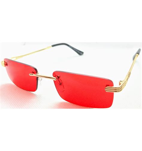 lunette cartier verre rouge